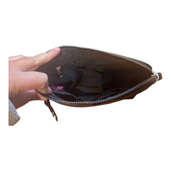 Trina Turk Black Wristlet Wallet Matching Keychain Cardholder Set Faux Leather - Picture 3 of 9